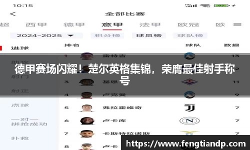 德甲赛场闪耀！楚尔英格集锦，荣膺最佳射手称号